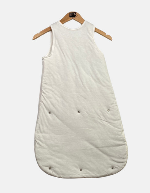 Baby White Sleep Sack with "Trop Chou" Design